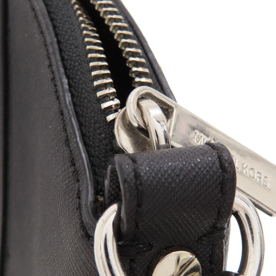 MICHAEL KORS Tote Bag PVC black 2WAY Women Used Authentic
