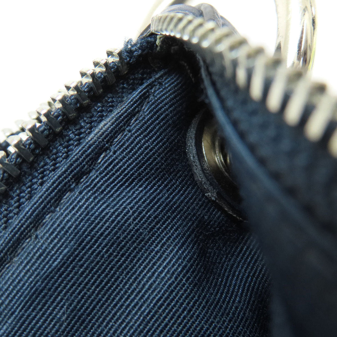 COACH Shoulder Bag 91511 PVC Navy logo Women Used Authentic