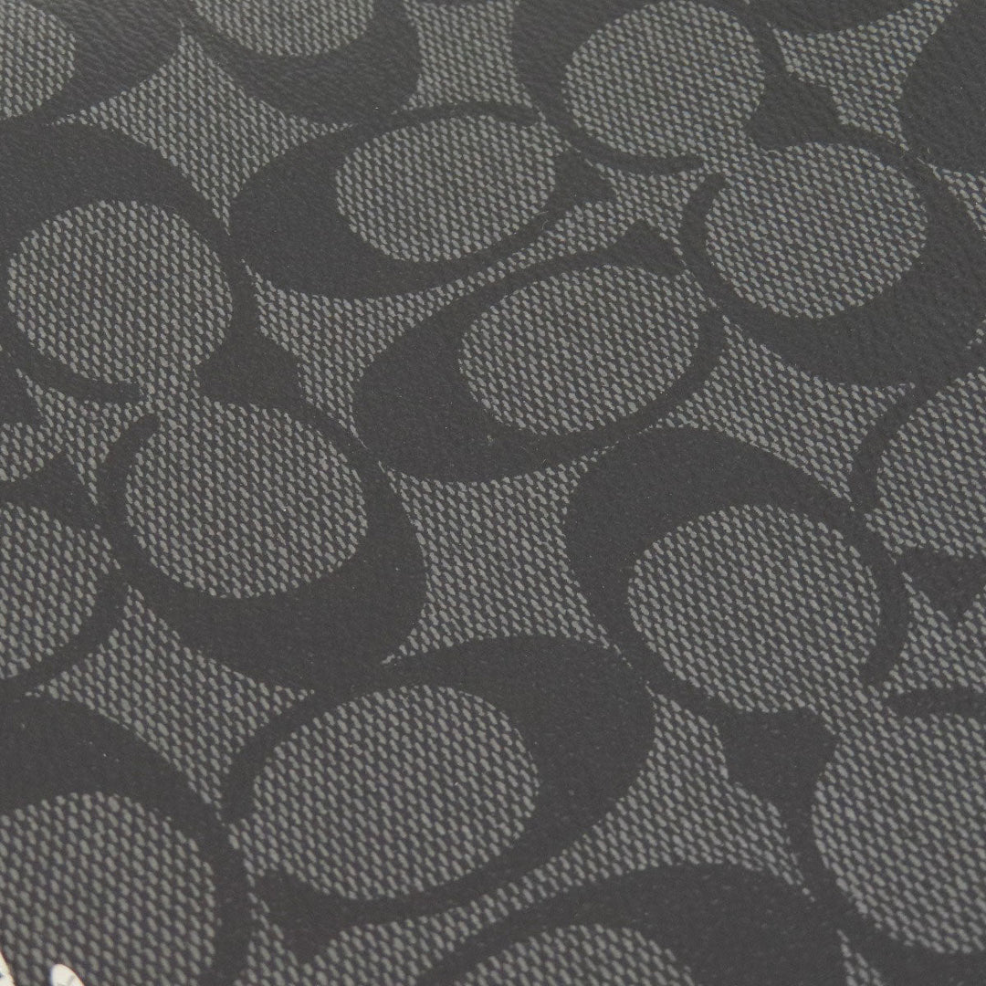 COACH Shoulder Bag F29210 PVC black Signature Women Used Authentic