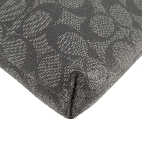 COACH Shoulder Bag F29210 PVC black Signature Women Used Authentic