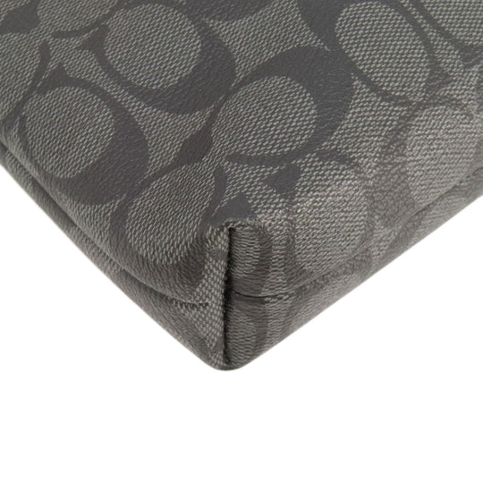 COACH Shoulder Bag F29210 PVC black Signature Women Used Authentic