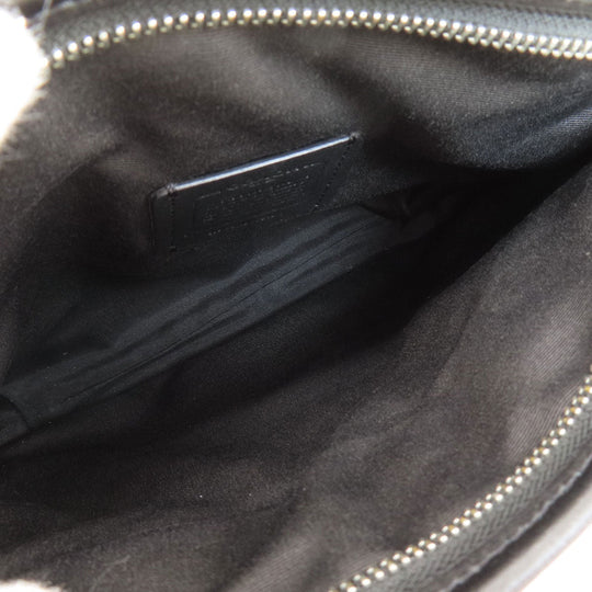 COACH Shoulder Bag F29210 PVC black Signature Women Used Authentic