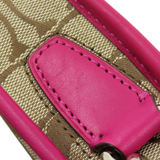 COACH Shoulder Bag F21153 canvas beige Signature