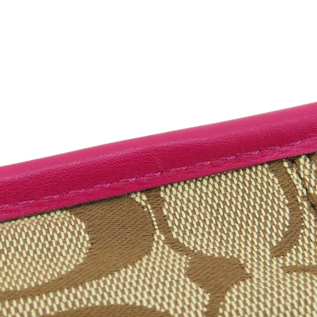 COACH Shoulder Bag F21153 canvas beige Signature