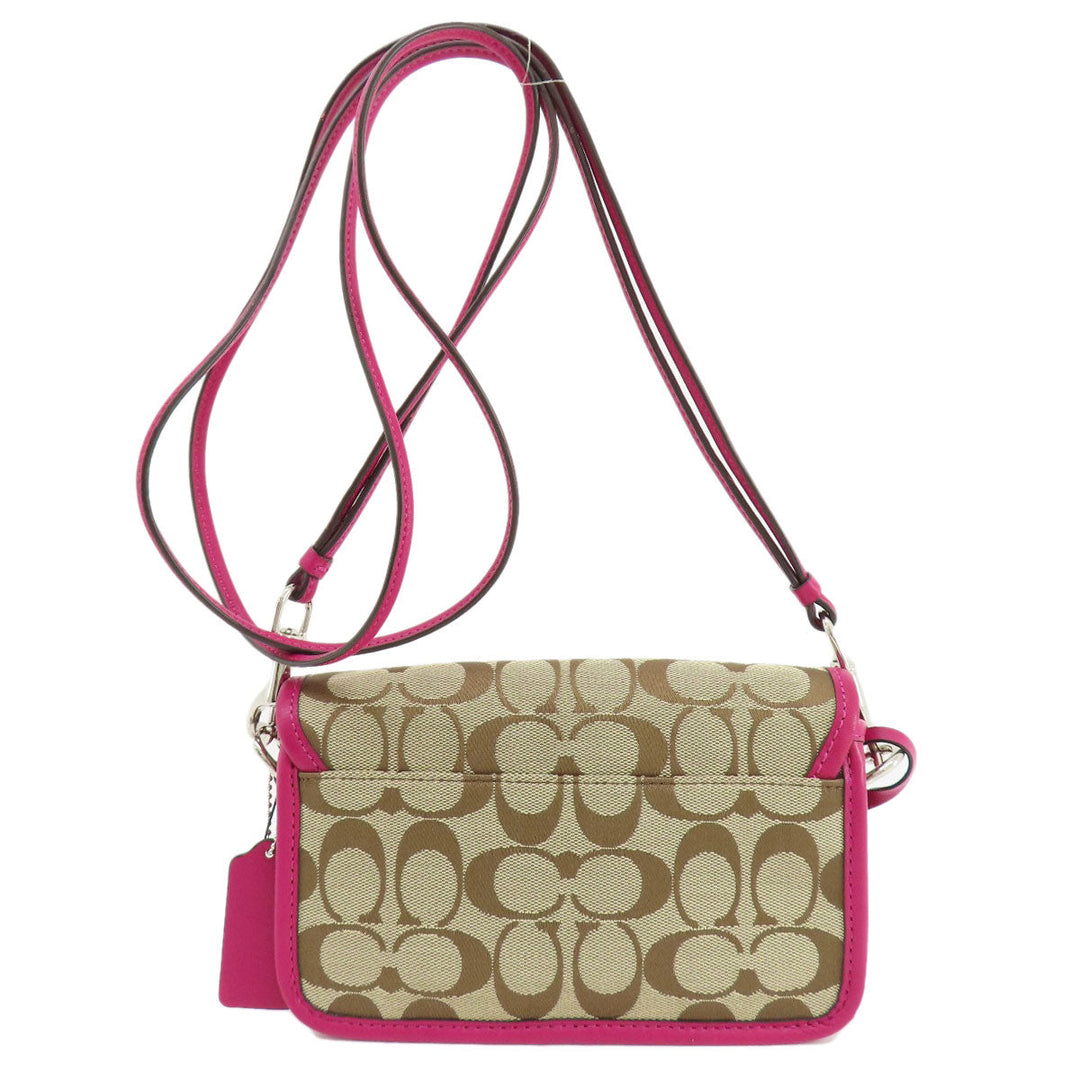 COACH Shoulder Bag F21153 canvas beige Signature