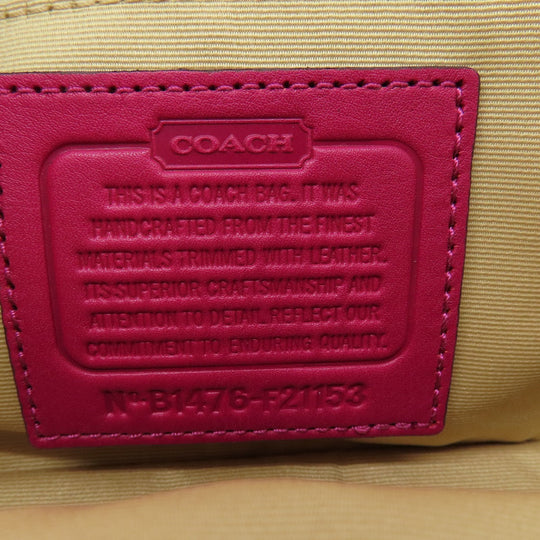 COACH Shoulder Bag F21153 canvas beige Signature