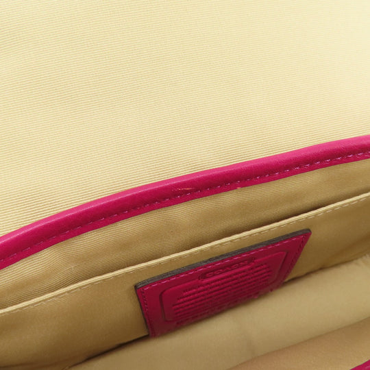 COACH Shoulder Bag F21153 canvas beige Signature