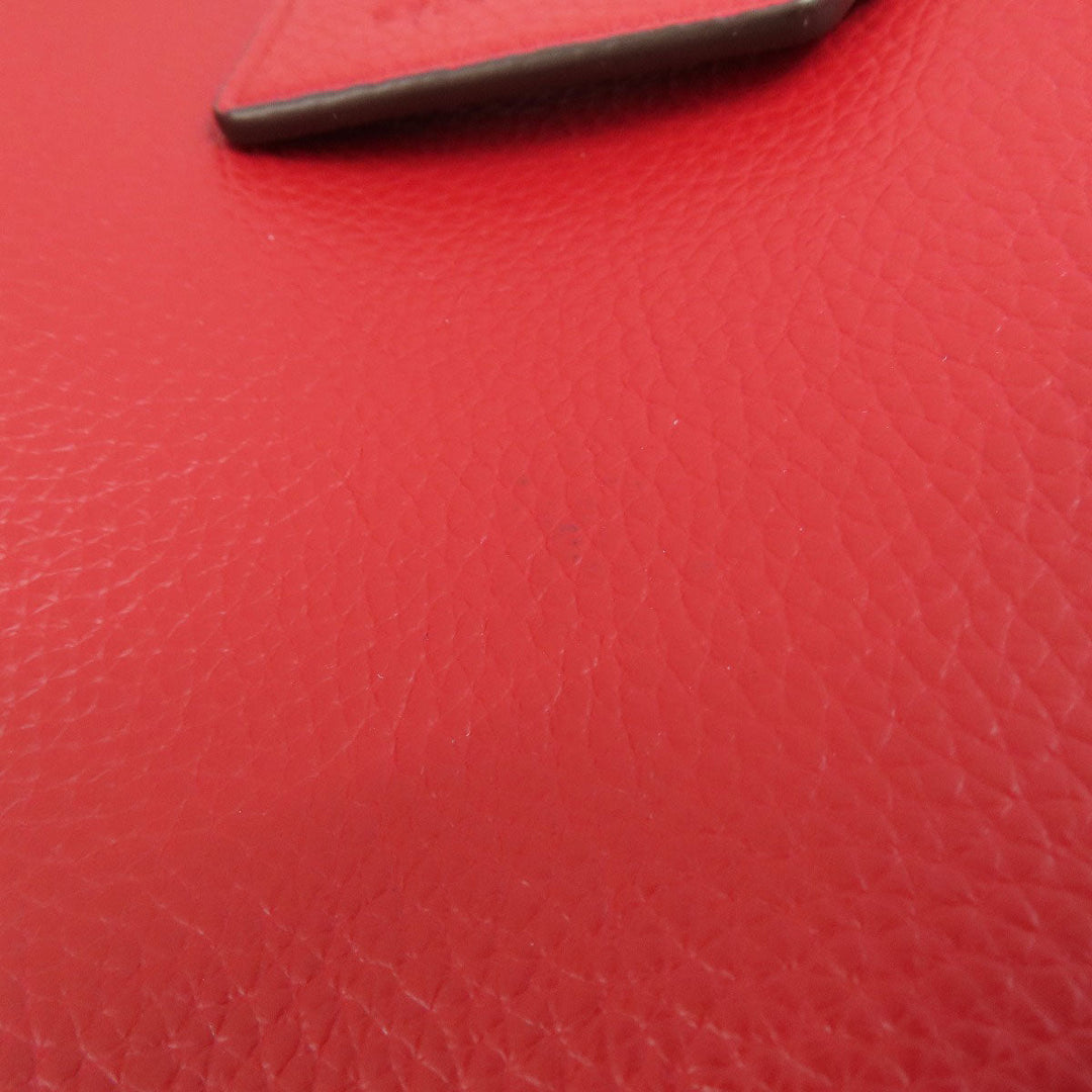 COACH Tote Bag 1671 leather Red logoMetal Women Used Authentic