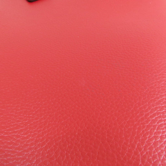 COACH Tote Bag 1671 leather Red logoMetal Women Used Authentic