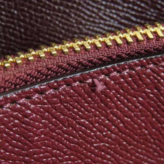 COACH Tote Bag 1671 leather Red logoMetal Women Used Authentic