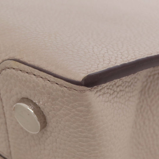 MICHAEL KORS Handbag leather pink beige 2WAY Women Used Authentic