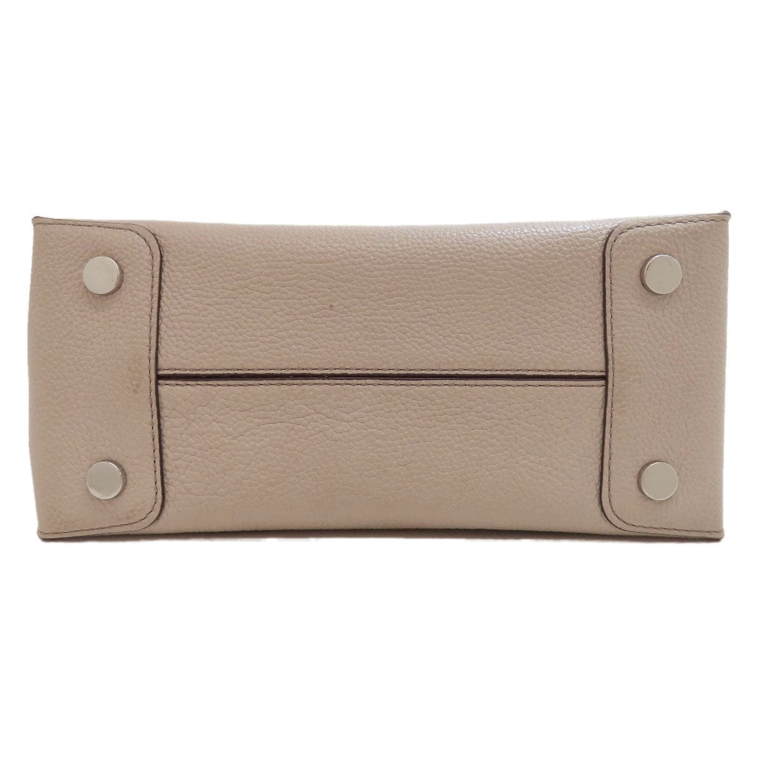 MICHAEL KORS Handbag leather pink beige 2WAY Women Used Authentic
