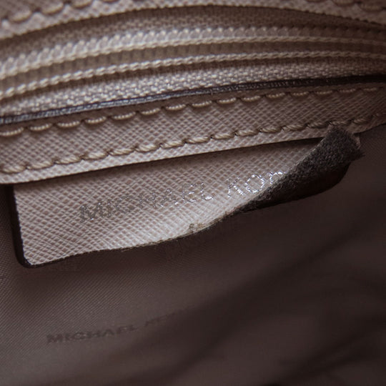 MICHAEL KORS Handbag leather pink beige 2WAY Women Used Authentic