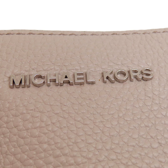MICHAEL KORS Handbag leather pink beige 2WAY Women Used Authentic