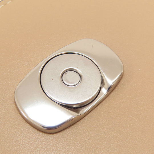 COACH Shoulder Bag CP004 leather beige eliza one belt Women Used Authentic