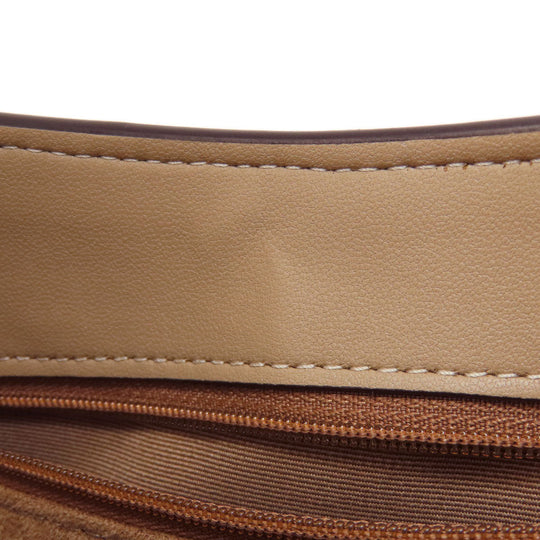 COACH Shoulder Bag CP004 leather beige eliza one belt Women Used Authentic