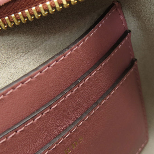 Anya Hindmarch Shoulder Bag leather pink Smiley Women Used Authentic