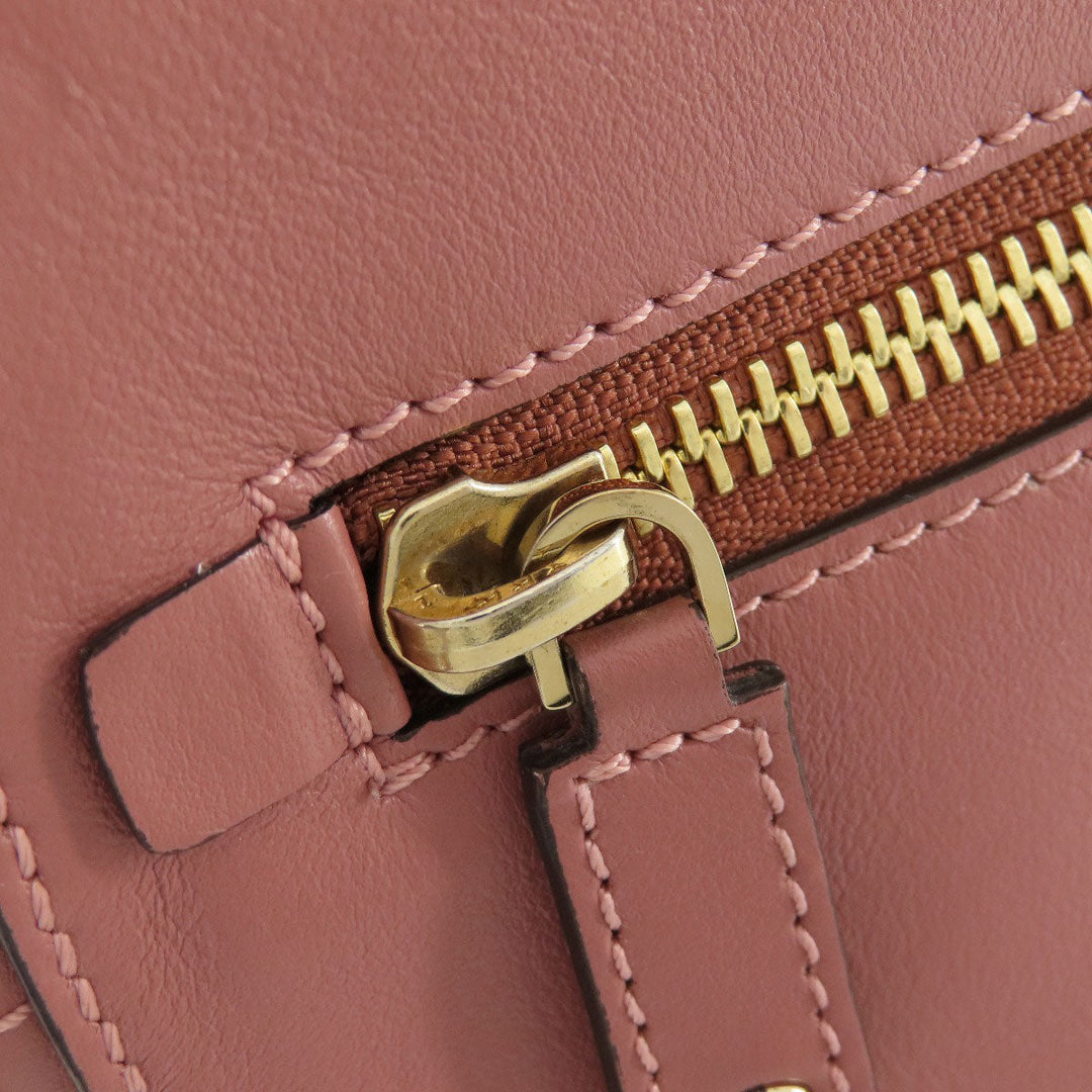 Anya Hindmarch Shoulder Bag leather pink Smiley Women Used Authentic