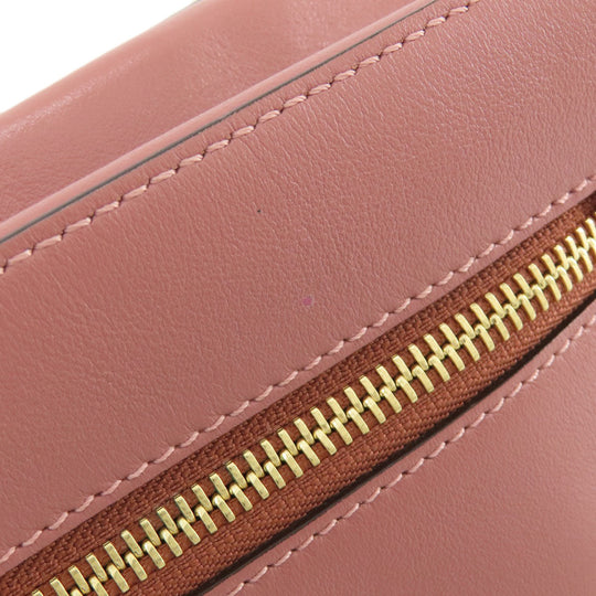 Anya Hindmarch Shoulder Bag leather pink Smiley Women Used Authentic