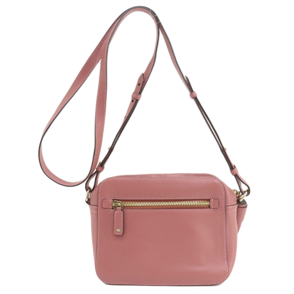 Anya Hindmarch Shoulder Bag leather pink Smiley Women Used Authentic
