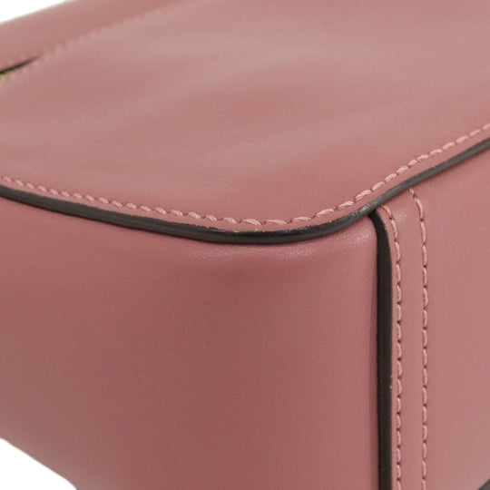 Anya Hindmarch Shoulder Bag leather pink Smiley Women Used Authentic