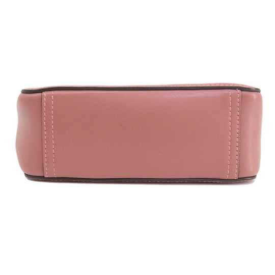 Anya Hindmarch Shoulder Bag leather pink Smiley Women Used Authentic