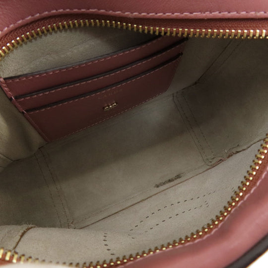 Anya Hindmarch Shoulder Bag leather pink Smiley Women Used Authentic