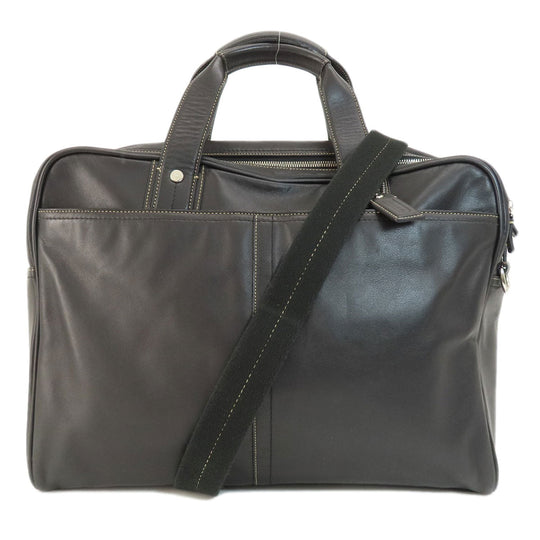 COACH Business bag F70094 leather black 2WAY mens Used Authentic
