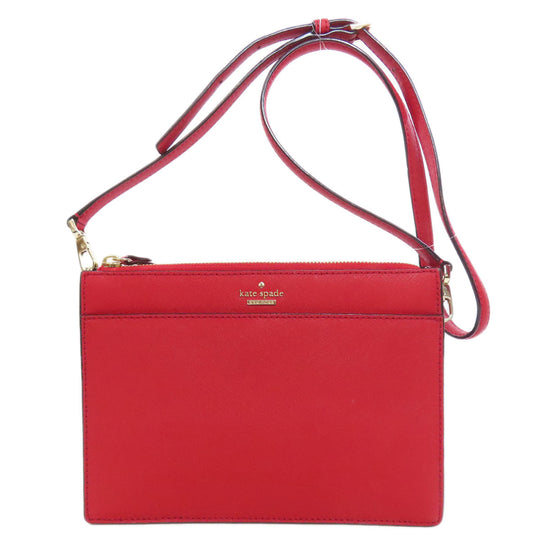 Kate Spade Shoulder Bag PVC Red logo Women Used Authentic