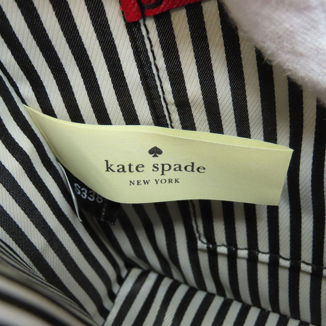 Kate Spade Shoulder Bag PVC Red logo Women Used Authentic