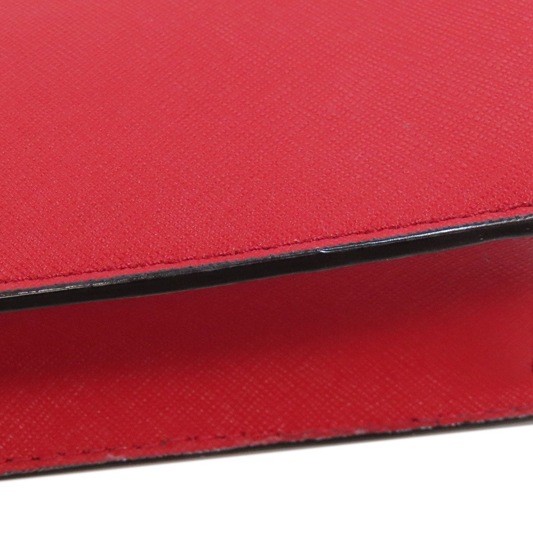 Kate Spade Shoulder Bag PVC Red logo Women Used Authentic
