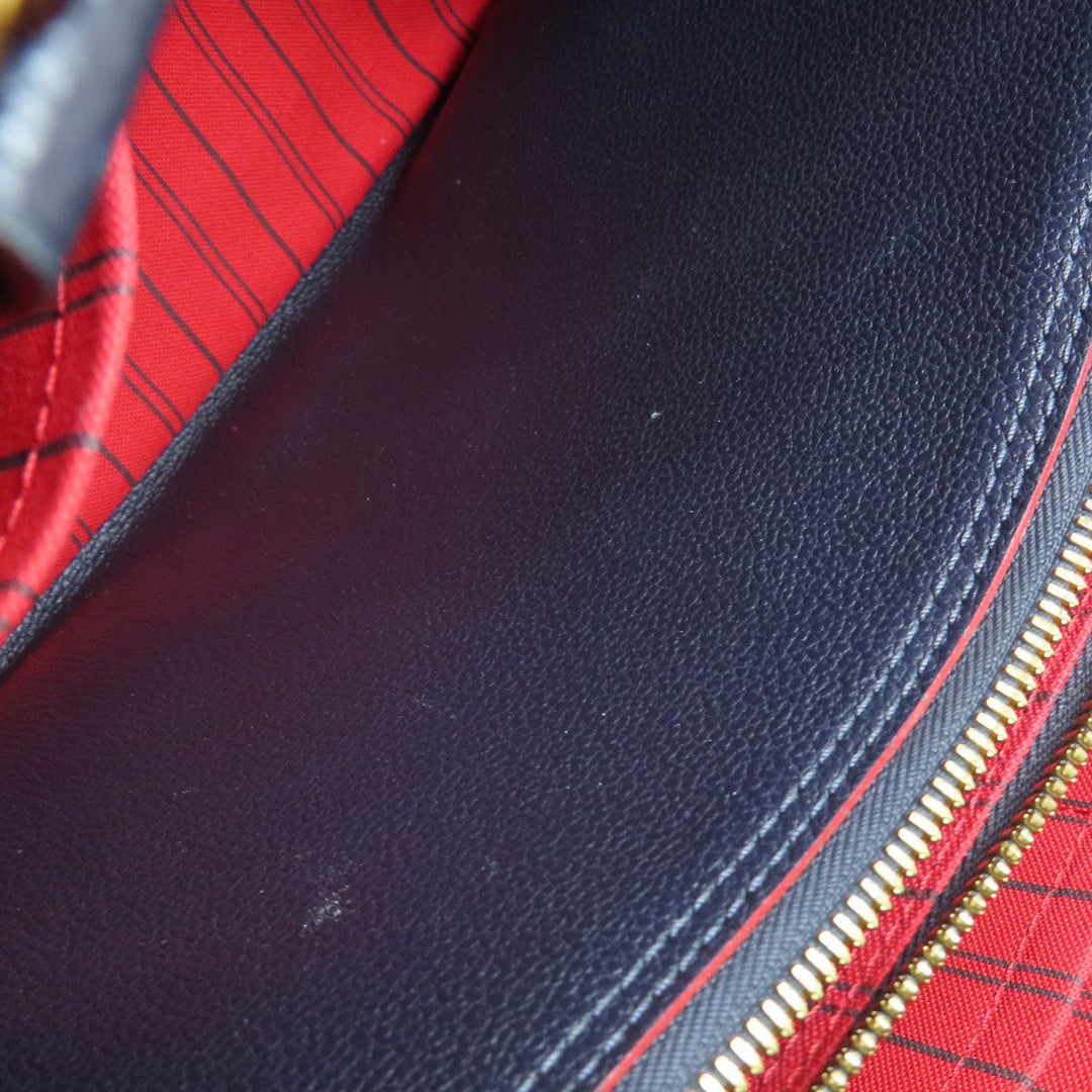 LOUIS VUITTON Handbag M42746 Ann Platt Navy Montaigne MM Marine Rouge