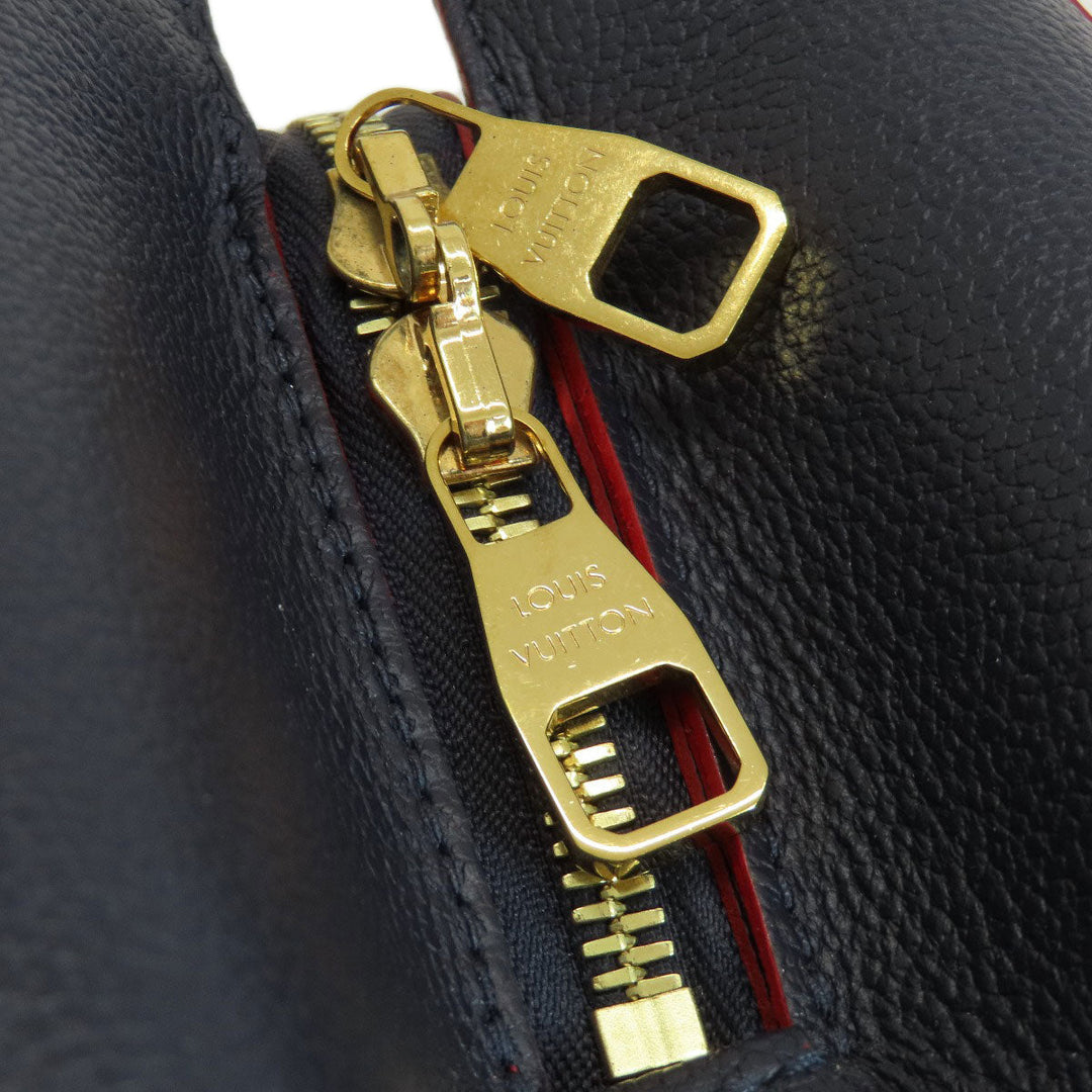 LOUIS VUITTON Handbag M42746 Ann Platt Navy Montaigne MM Marine Rouge