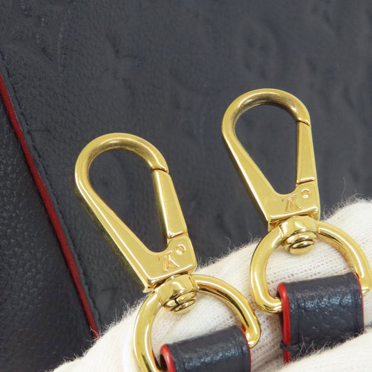 LOUIS VUITTON Handbag M42746 Ann Platt Navy Montaigne MM Marine Rouge