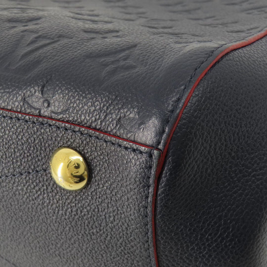 LOUIS VUITTON Handbag M42746 Ann Platt Navy Montaigne MM Marine Rouge