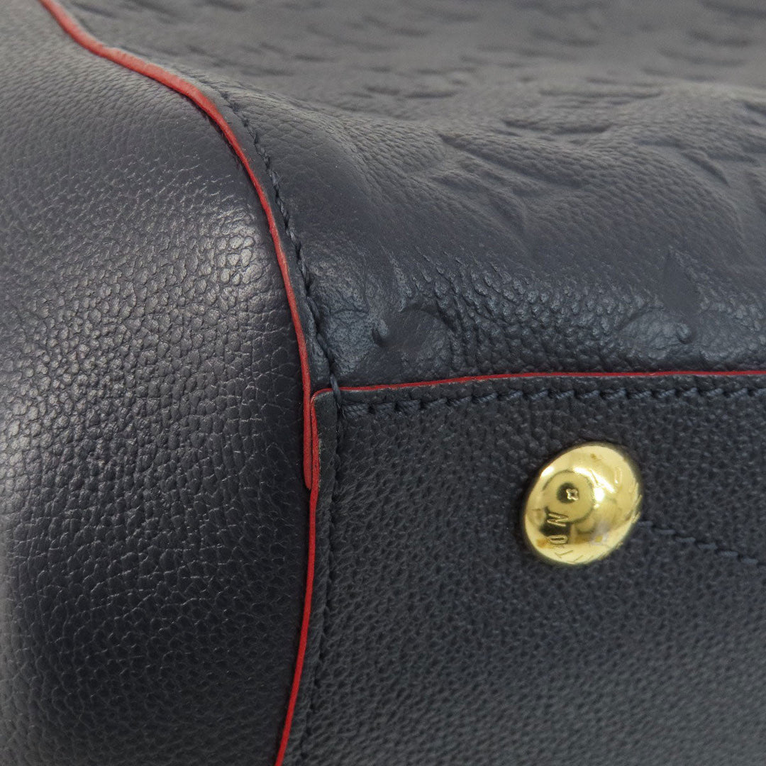 LOUIS VUITTON Handbag M42746 Ann Platt Navy Montaigne MM Marine Rouge