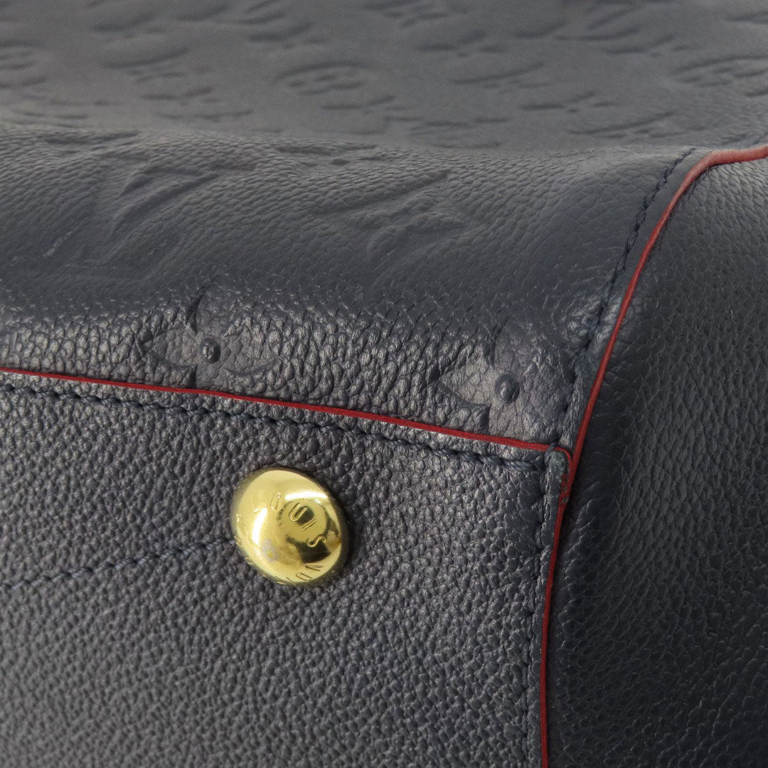 LOUIS VUITTON Handbag M42746 Ann Platt Navy Montaigne MM Marine Rouge