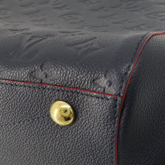 LOUIS VUITTON Handbag M42746 Ann Platt Navy Montaigne MM Marine Rouge