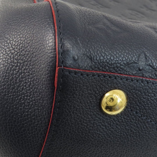 LOUIS VUITTON Handbag M42746 Ann Platt Navy Montaigne MM Marine Rouge
