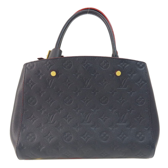 LOUIS VUITTON Handbag M42746 Ann Platt Navy Montaigne MM Marine Rouge