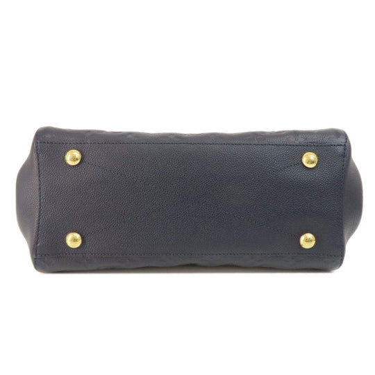 LOUIS VUITTON Handbag M42746 Ann Platt Navy Montaigne MM Marine Rouge