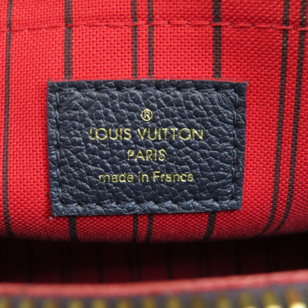 LOUIS VUITTON Handbag M42746 Ann Platt Navy Montaigne MM Marine Rouge