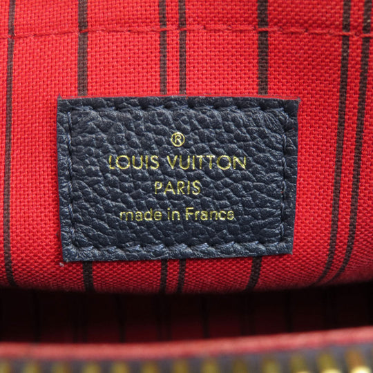 LOUIS VUITTON Handbag M42746 Ann Platt Navy Montaigne MM Marine Rouge