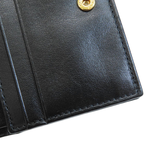 GUCCI Bifold Wallet 621887 leather black Horsebit Women Used Authentic