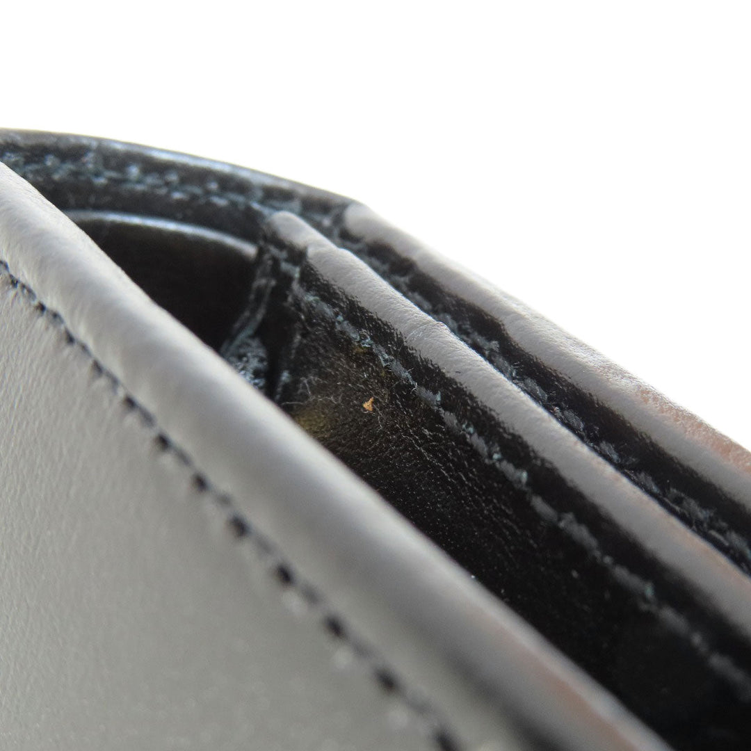 GUCCI Bifold Wallet 621887 leather black Horsebit Women Used Authentic