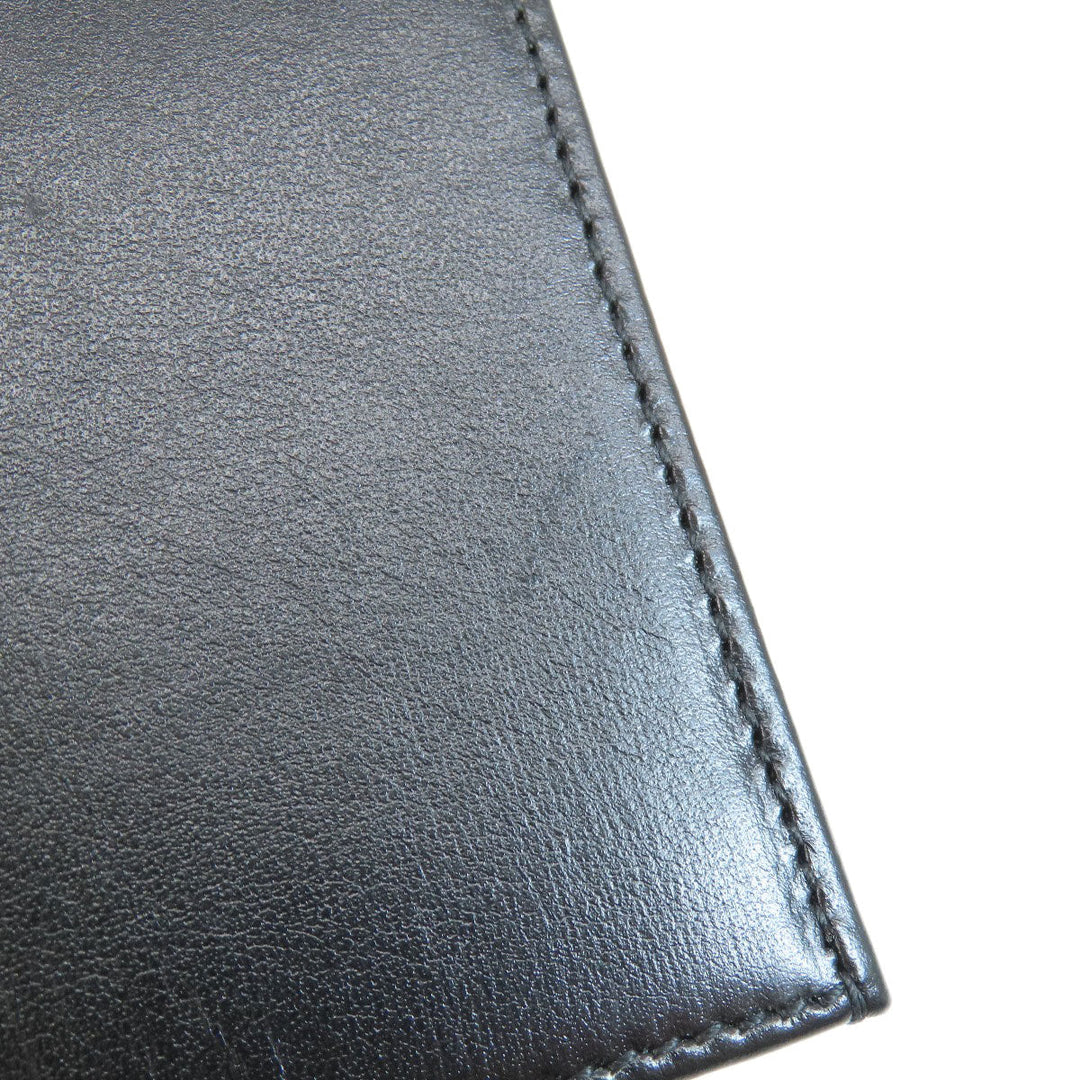 GUCCI Bifold Wallet 621887 leather black Horsebit Women Used Authentic