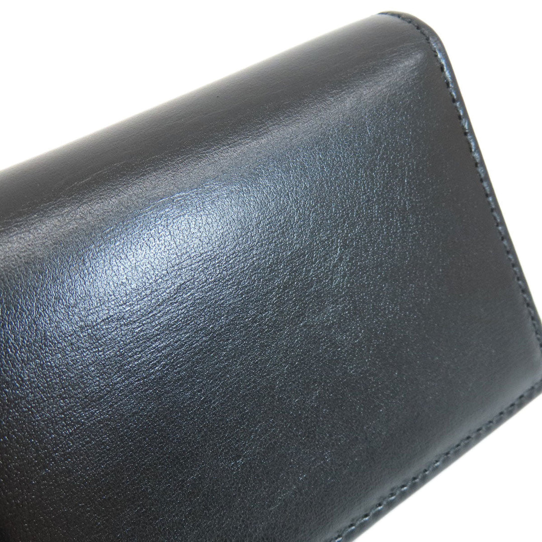 GUCCI Bifold Wallet 621887 leather black Horsebit Women Used Authentic