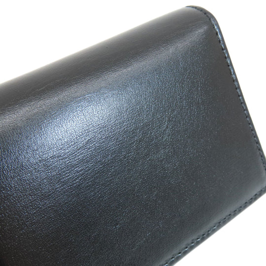 GUCCI Bifold Wallet 621887 leather black Horsebit Women Used Authentic