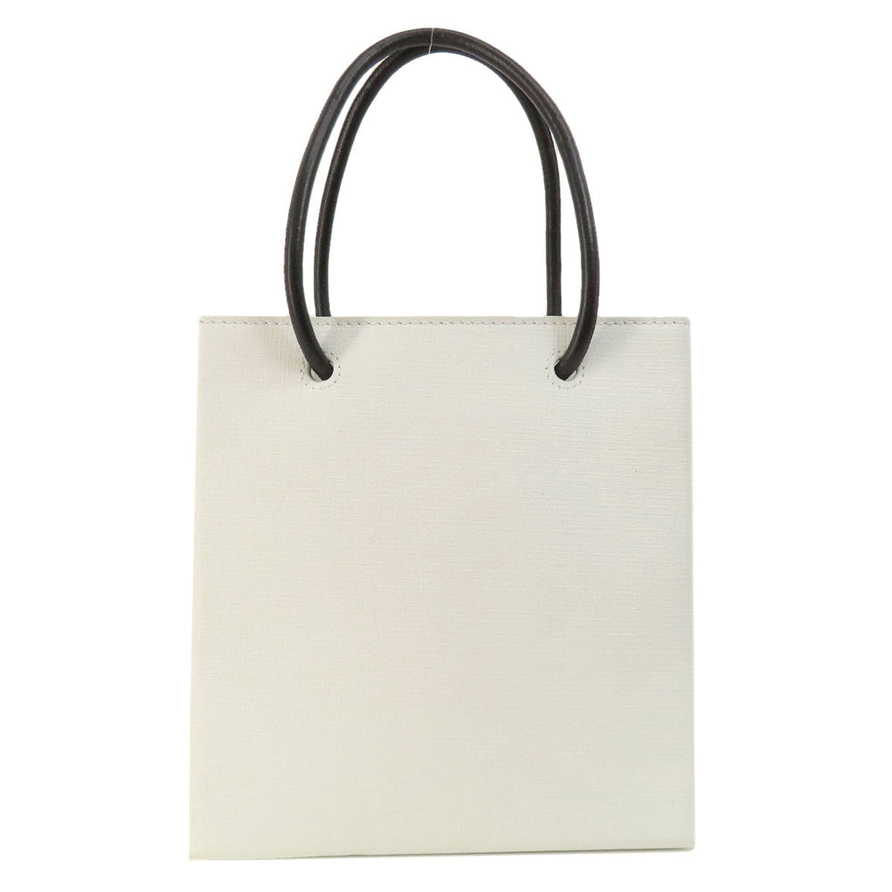 BALENCIAGA Handbag 572411 leather white Shopping tote 2WAY Women Used Authentic