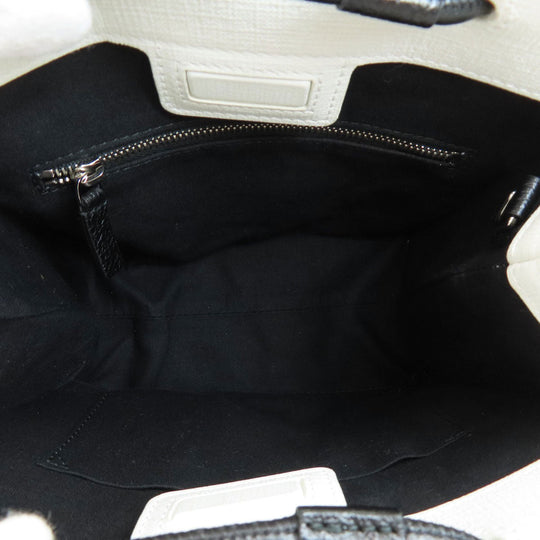 BALENCIAGA Handbag 572411 leather white Shopping tote 2WAY Women Used Authentic